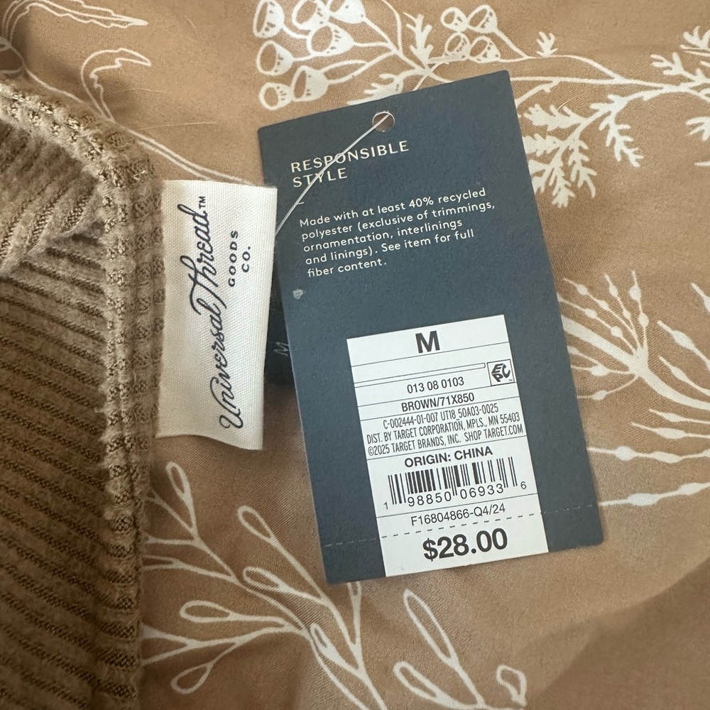 Universal Thread Ribbed Tan Maxi Dress - Picture 2 of 6